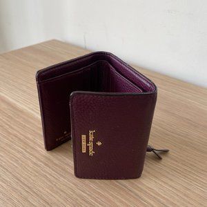 Kate Spade Leather Burgundy Wallet
